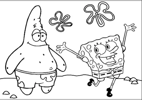 Desenhos colorir bob esponja