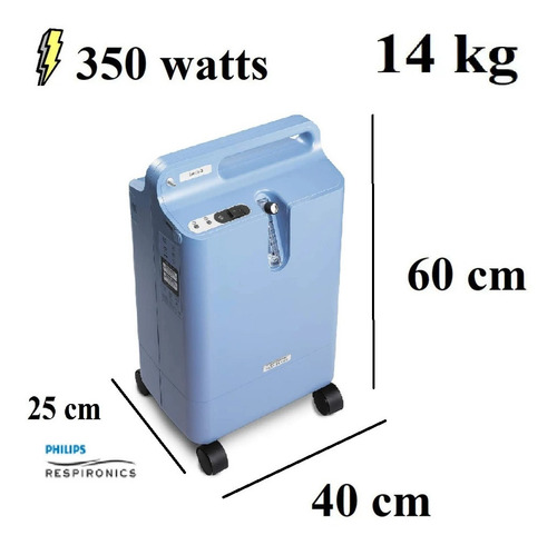 Imagen 3 de 5 de Concentrador Oxígeno 5l Philips Respironics +colchon Agua