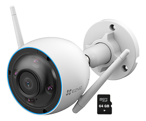 Cámara Ip Exterior H3 2k 3mp Ezviz Visión Noche + Sd 64gb