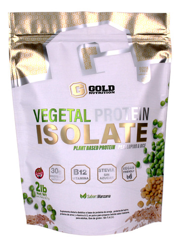 Proteína Vegetal Isolada Gold Nutrition Vegan Protein  