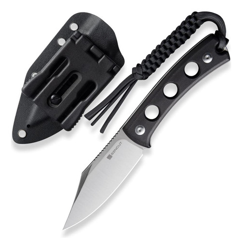 Sencut Waxahachie - Cuchillo De Hoja Fija, Punta De Clip De