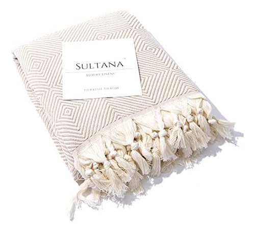 Sultana Luxury Linens - Manta Turca | 100% Algodón Turco | M