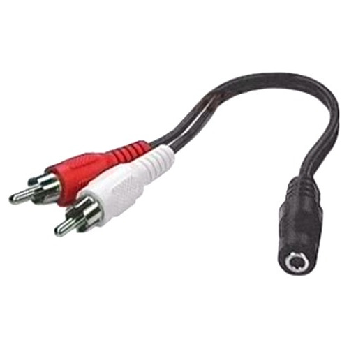 Cable Spica Stereo Hembra A 2 Rca Macho ( 028-362 )