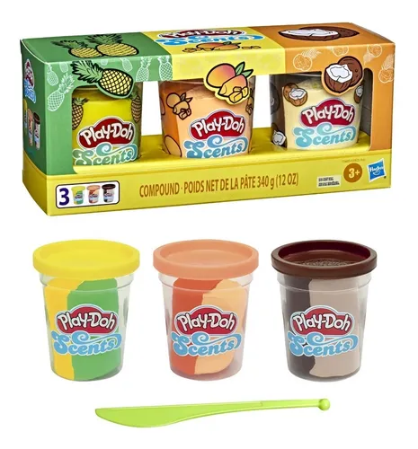 Plastilina Play Doh con brillo y aroma 16 latas con accesorios