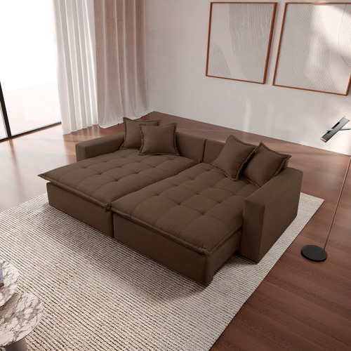 Sofá Cama Jupiter 3 Lugares Retrátil Reclinável 2,30m Wt