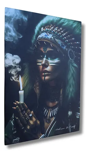 comprar Quadro Cabocla Jurema, Umbanda, Candomblé, 40x60cm