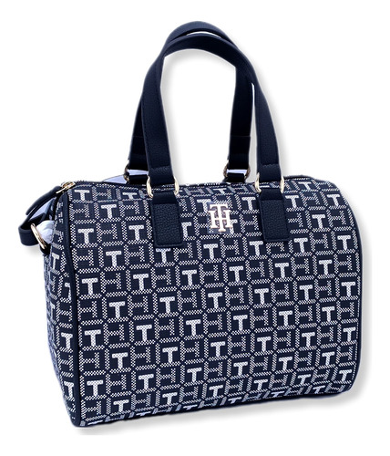 Tommy Hilfiger Bolsa Para Mujer Bowler Tote Monogram