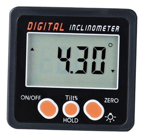 Inclinómetro De Transportador Digital Boton Naranja
