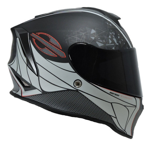Capacete Moto Fechado Mormaii M1 Metallic Preto Fosco Tamanho do capacete S - 56