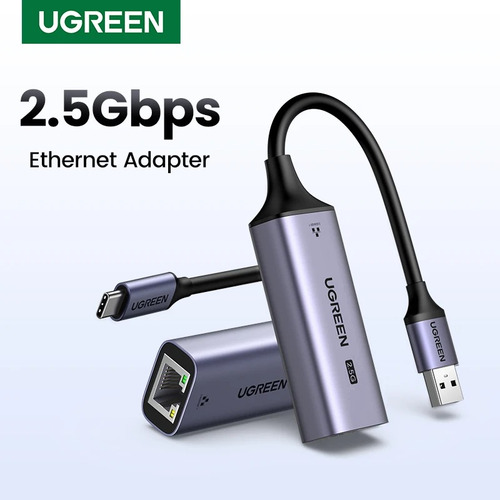 Ugreen Adaptador Usb C Rj45 2.5 Gbps 2500mbps Ethernet Gamer