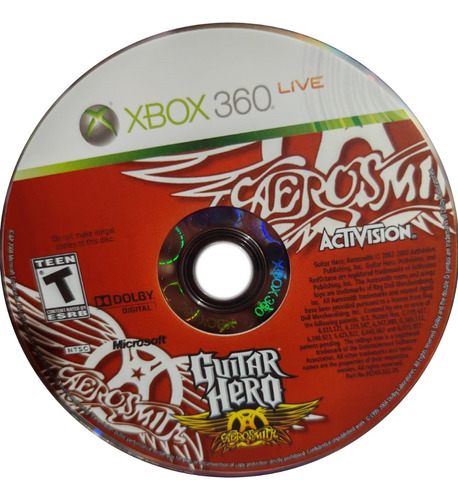 Guitar Hero Aerosmith Xbox 360 (Reacondicionado)