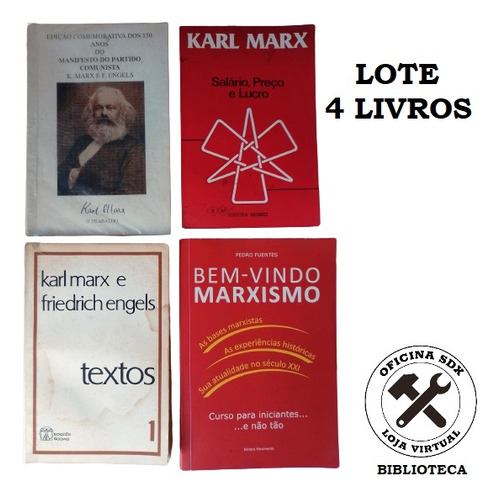 Lote Livros Marxismo Comunismo Filosofia Politica