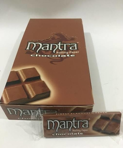 Papel De Liar Mantra Chocolate, Display De 25 Libritos