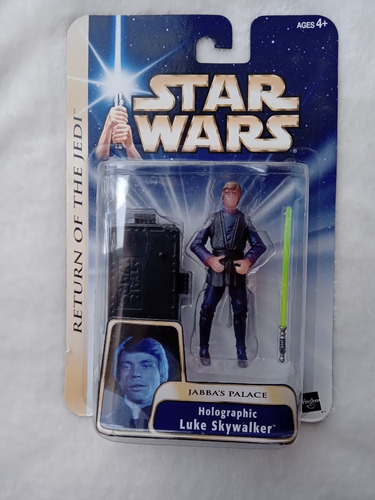 Star Wars Figura Luke Skywalker Hologra Año 2004 Kikkoman65