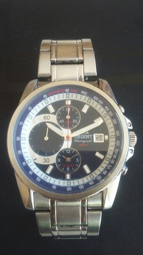 Hermoso Relog Orient Crono Water 100 Mt Acero 40 Mm !!!