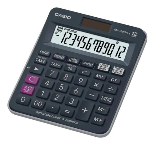 Calculadora De Mesa Marca Casio Modelo Mj-120dplus-bk