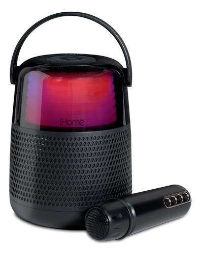 Máquina De Karaoke Bluetooth Con Micrófono Y Luces Coloridas