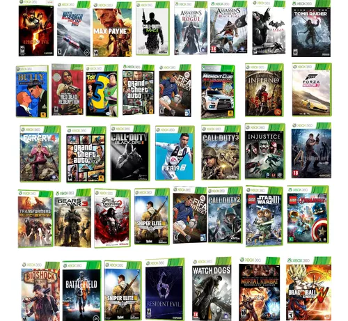 Pacote Jogos Xbox 360 Bloqueado
