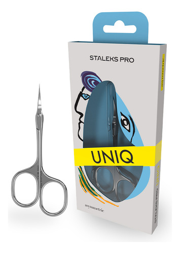 Tesoura De Cuticula Asymmetric Sq 30/4 Uniq Staleks