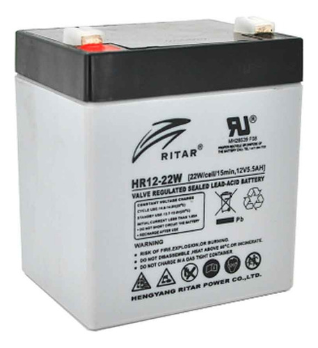 Bateria 12v 5ah Ritar Hr12-22w