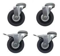 Comprar 4ruedas Giratorias Pvc (2 Con Freno) 75mm No Marcan\u002Fno Rayan