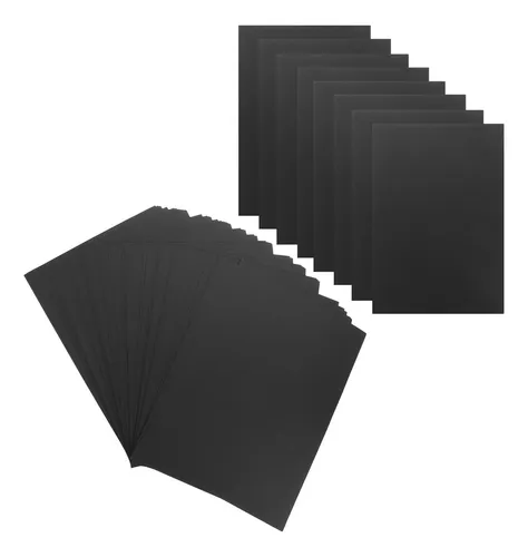 Papel De Dibujo Para Artistas, Cartón Negro, 50 Hojas
