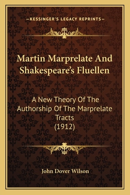 Libro Martin Marprelate And Shakespeare's Fluellen: A New...