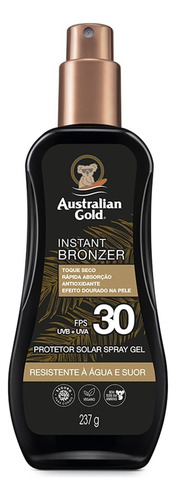 3 Protetor Solar Corporal Spray Fps30 Australian Gold 237g