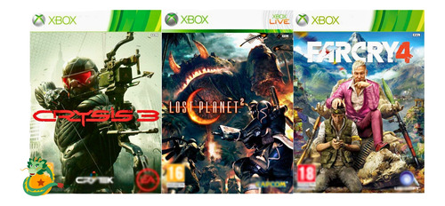 Crysis 3 - Far Cry 4 - Lost Planet 2 Xbox 360 Original