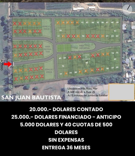 Terrenos En Venta Pilar San Juan Bautista