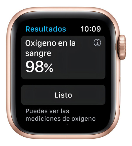 Apple Watch (GPS+Cellular) Series 6 display de 1.575" con correa de fluoroelastómero color rosa arena y caja color oro - Bueno (Reacondicionado)
