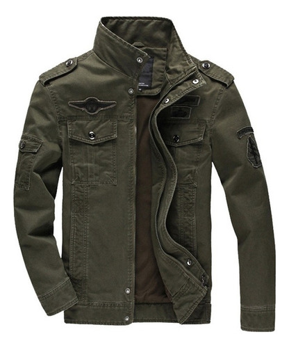 Chaqueta Militar For Hombre Con Cuello Alto Chaqueta De ALG