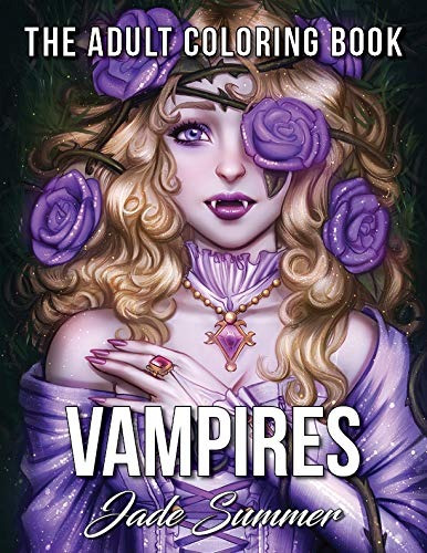 Vampires An Adult Coloring Book With Sexy Vampire Women, Dar