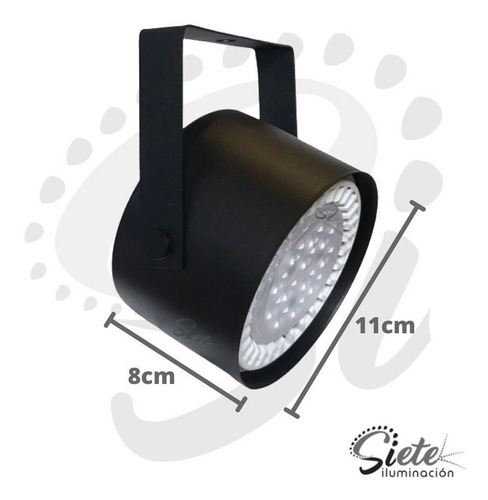 Imagen 2 de 6 de Base Barral Riel 2 Spot Movil Halospot Ar111 Led 12w 15w Eco