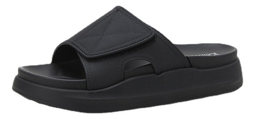 Sandalias Negras Zapatos Para Diabeticos Confort Step Plataf