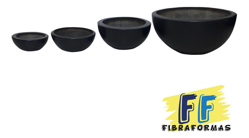 Maceta De Fibra De Vidrio Luna Grande Choco Plus°