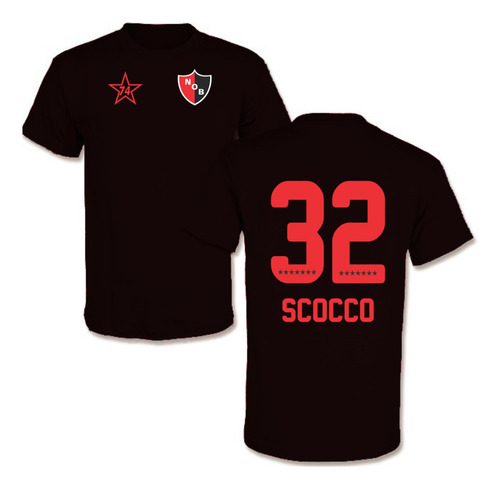 Remera Algodon Estilo Jugador Newells Old Boys Scocco 32