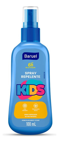Repelente De Insetos Kids Spray Infantil Para Crianças 100ml