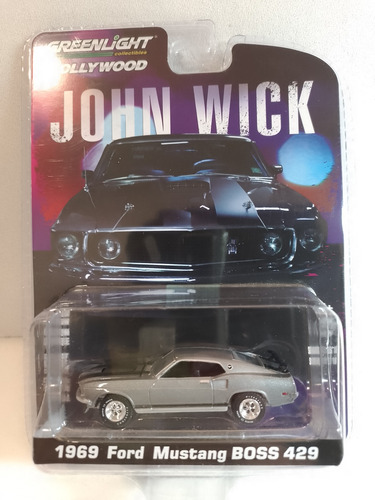 1969 Ford Mustang Boss 429 John Wick Escala 1 64 Greenlight 