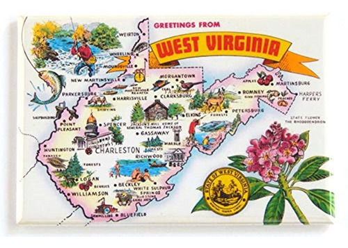 Imán Para Nevera ''greetings From West Virginia''