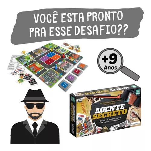 Agente Secreto Jogo de Tabuleiro Brinquedo Educativo de Detetive