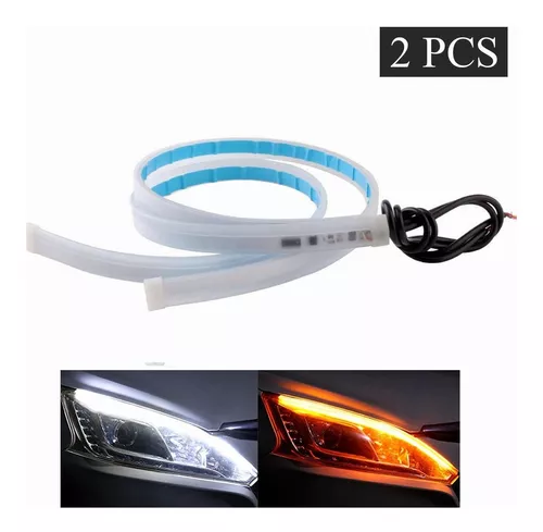 60cm Par Tira Led Drl Flexible Direccional Secuencial Auto