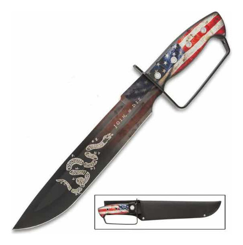 Cuchillo Bowie American Flag Acero Inoxidable