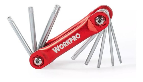 Llave Hexagonal Plegable 8 Piezas Workpro W022008 Sin Inte
