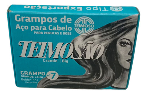 Grampos De Aço Para Cabelo Teimoso N7 C/50 Loiro