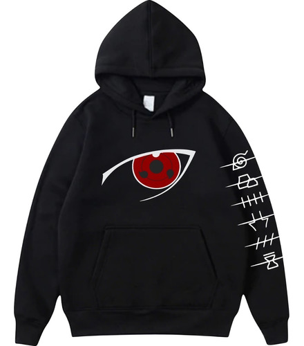 Sudadera Naruto Sharingan, Con  Capucha Y Cangurera  Unisex 