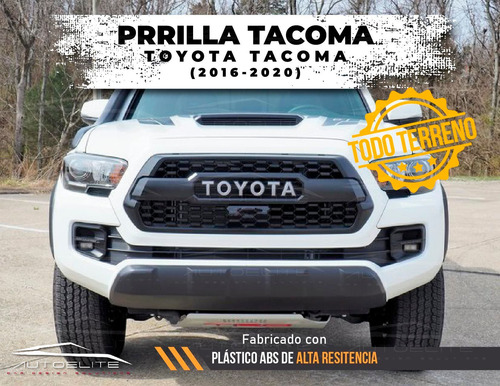 Imagen 5 de 9 de Parrilla Toyota Tacoma 2016 2017 Negra Con Emblema Plateado