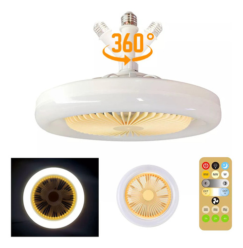 Lámpara Led Con Ventilador For Socket 30w Silencioso