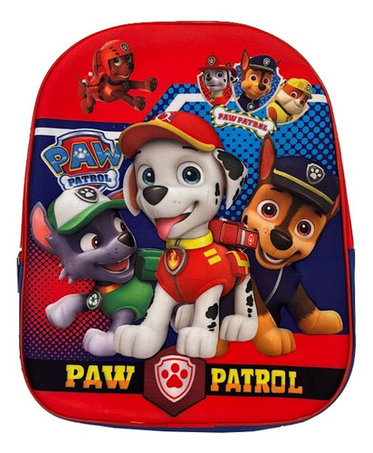 Mochila D Espalda Paw Patrol Infantil Jardin Patrulla Canina