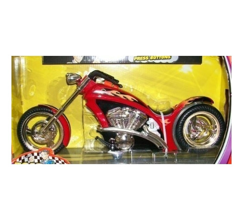 Motocicleta Personalizada Nitro Burnout Chopper A Escala 12'